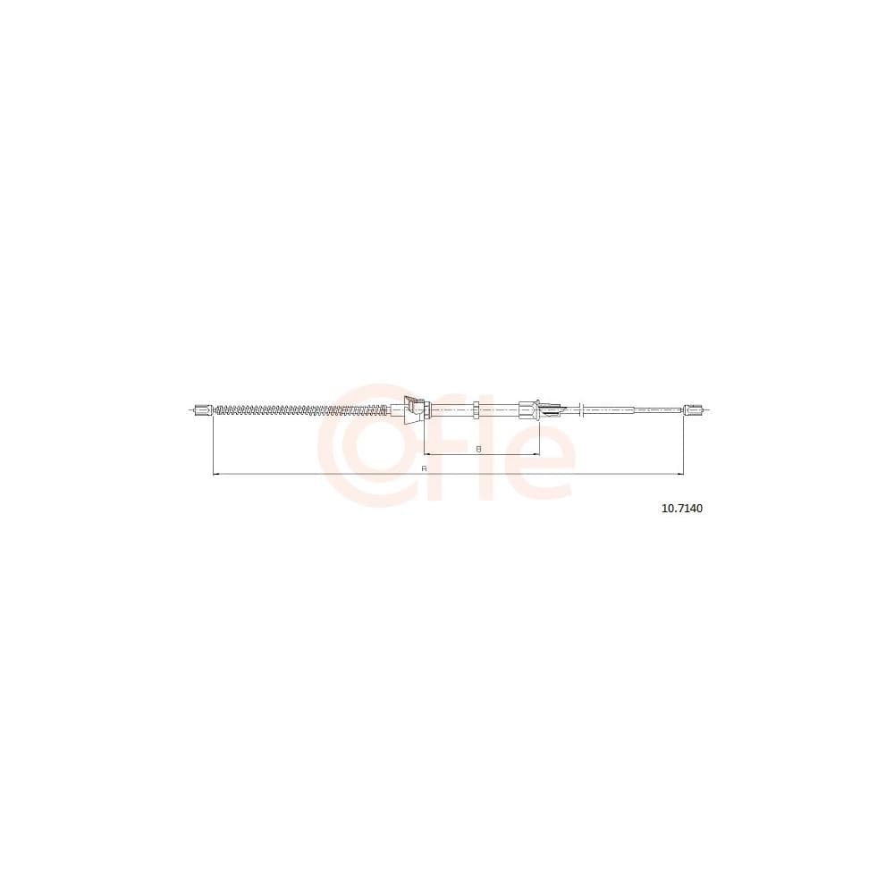 Cablu, frana de parcare COFLE 10.7140