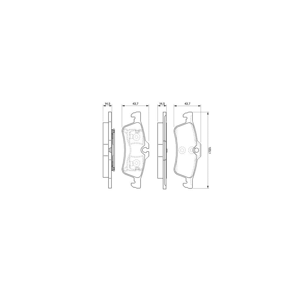 Set placute frana disc BOSCH 0 986 494 130