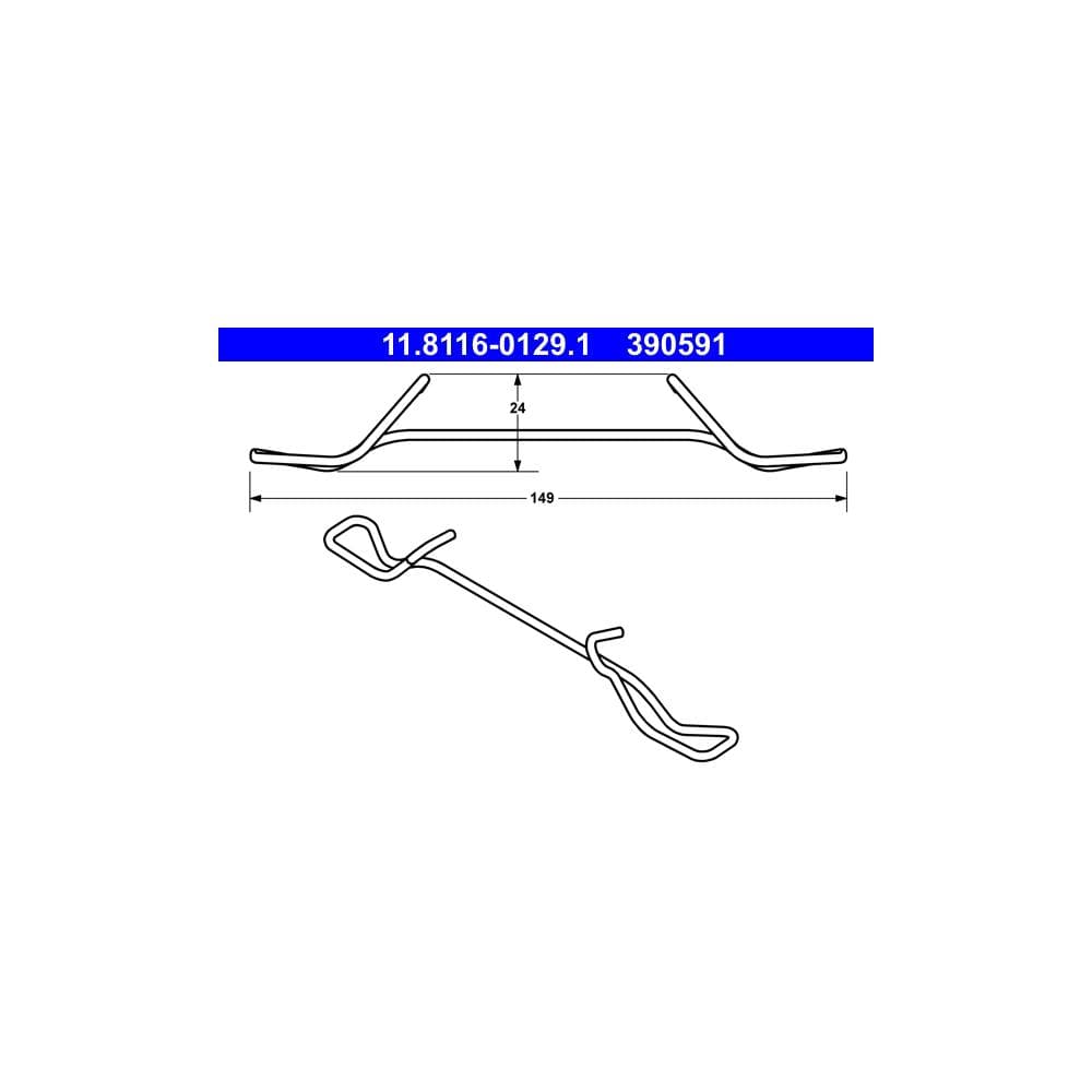 Arc, etrier frana ATE 11.8116-0129.1