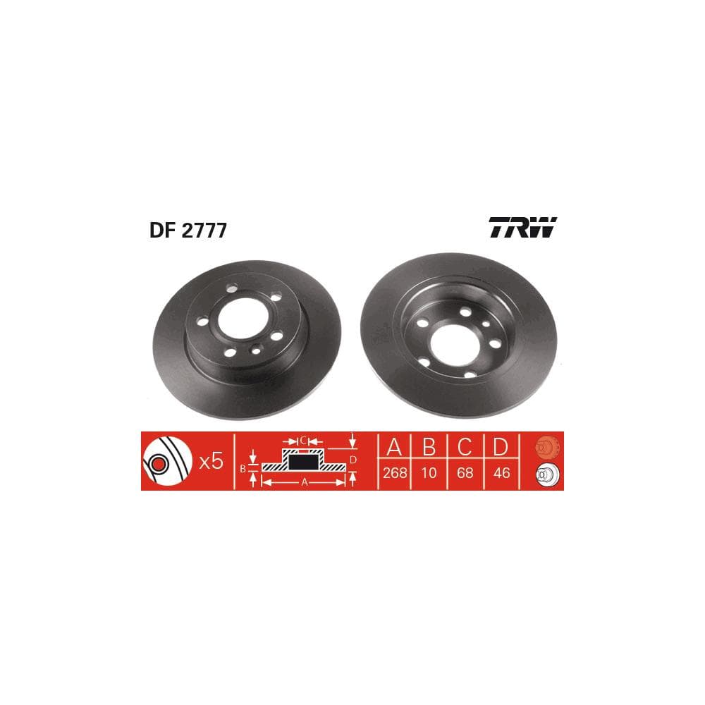 Disc frana TRW DF2777