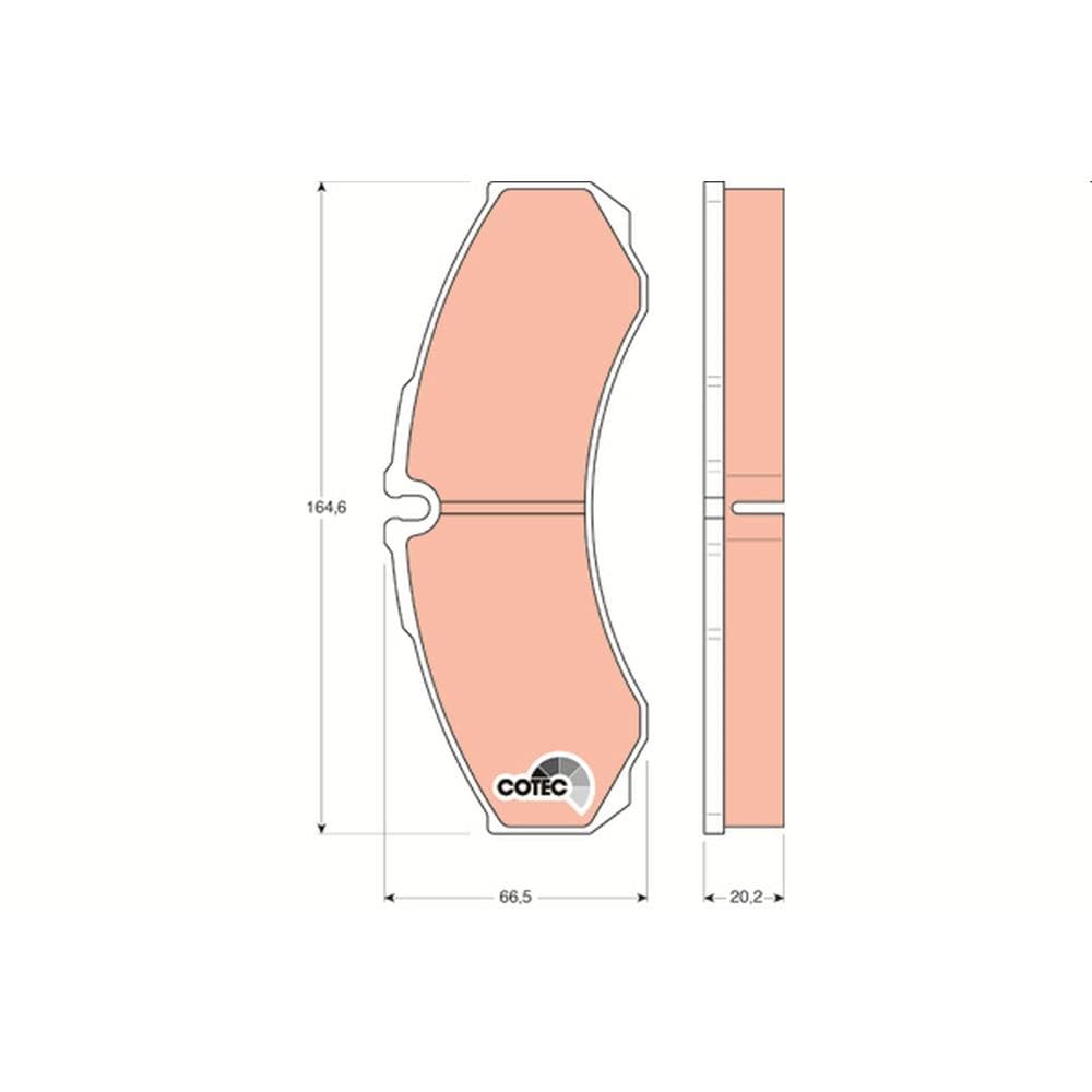 Set placute frana disc TRW GDB1345