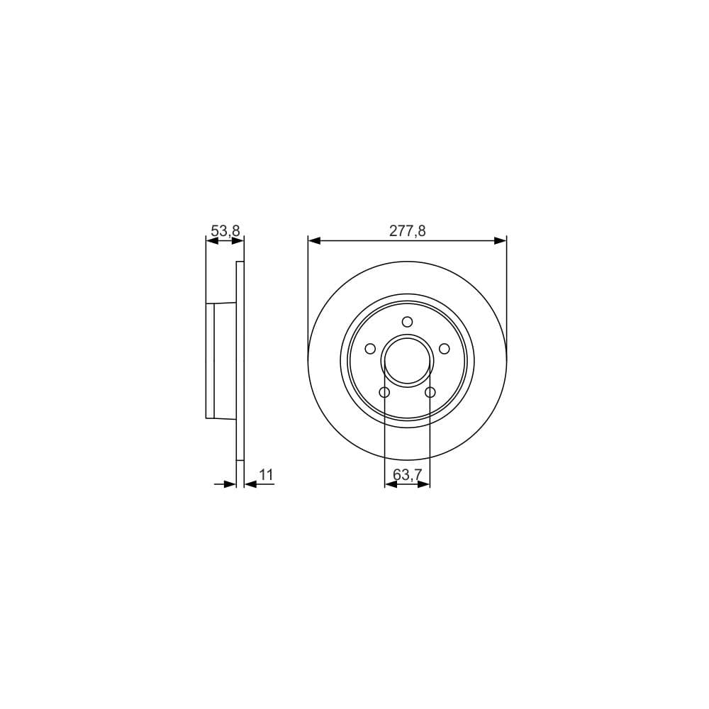 Disc frana BOSCH 0 986 479 S51