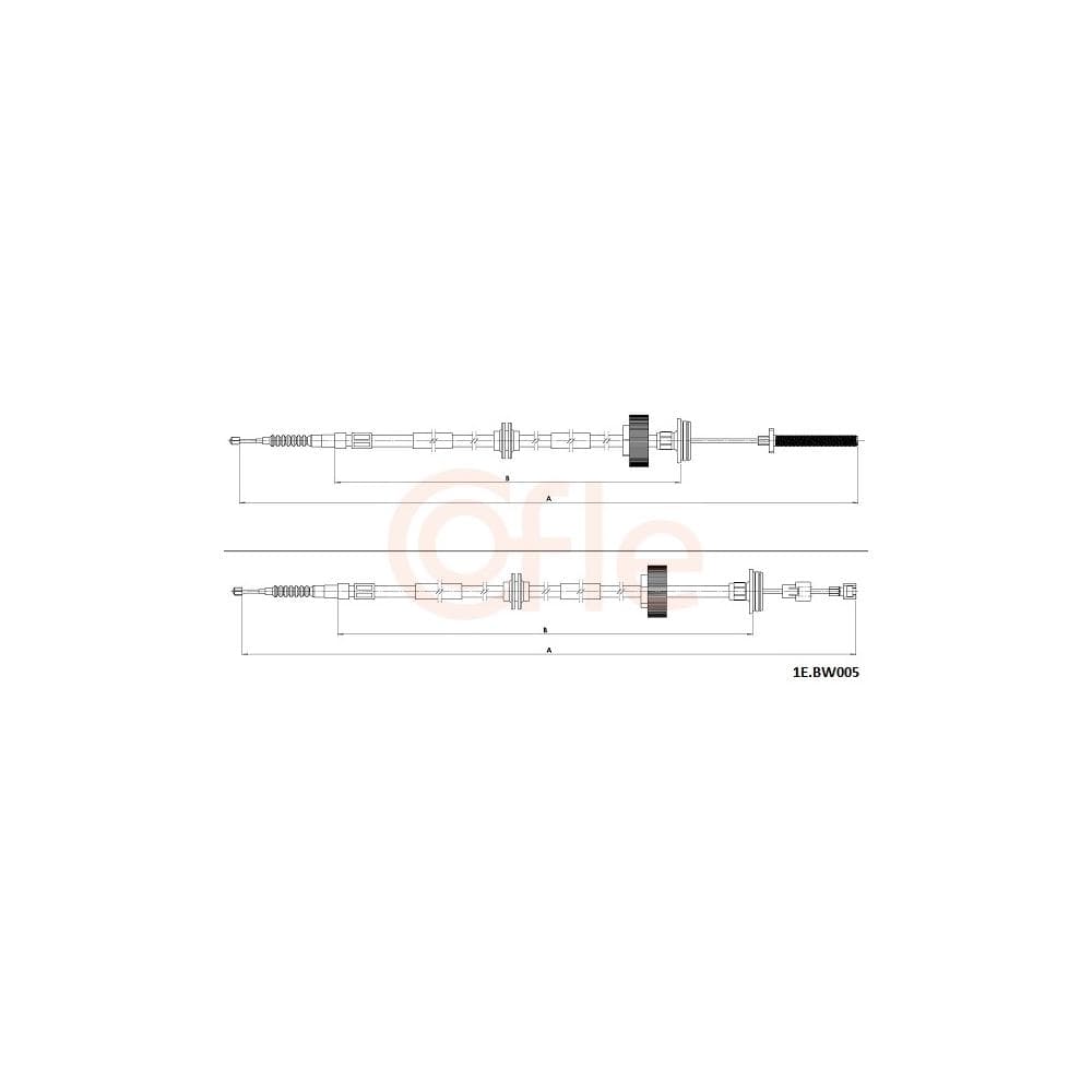Cablu, frana de parcare COFLE 1E.BW005