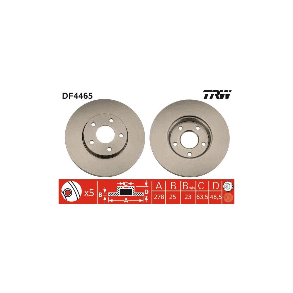 Disc frana TRW DF4465