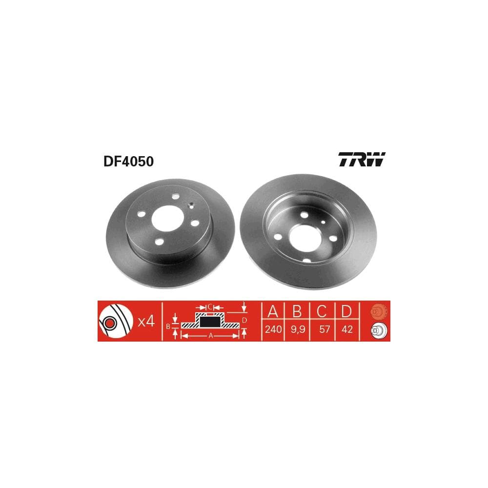 Disc frana TRW DF4050