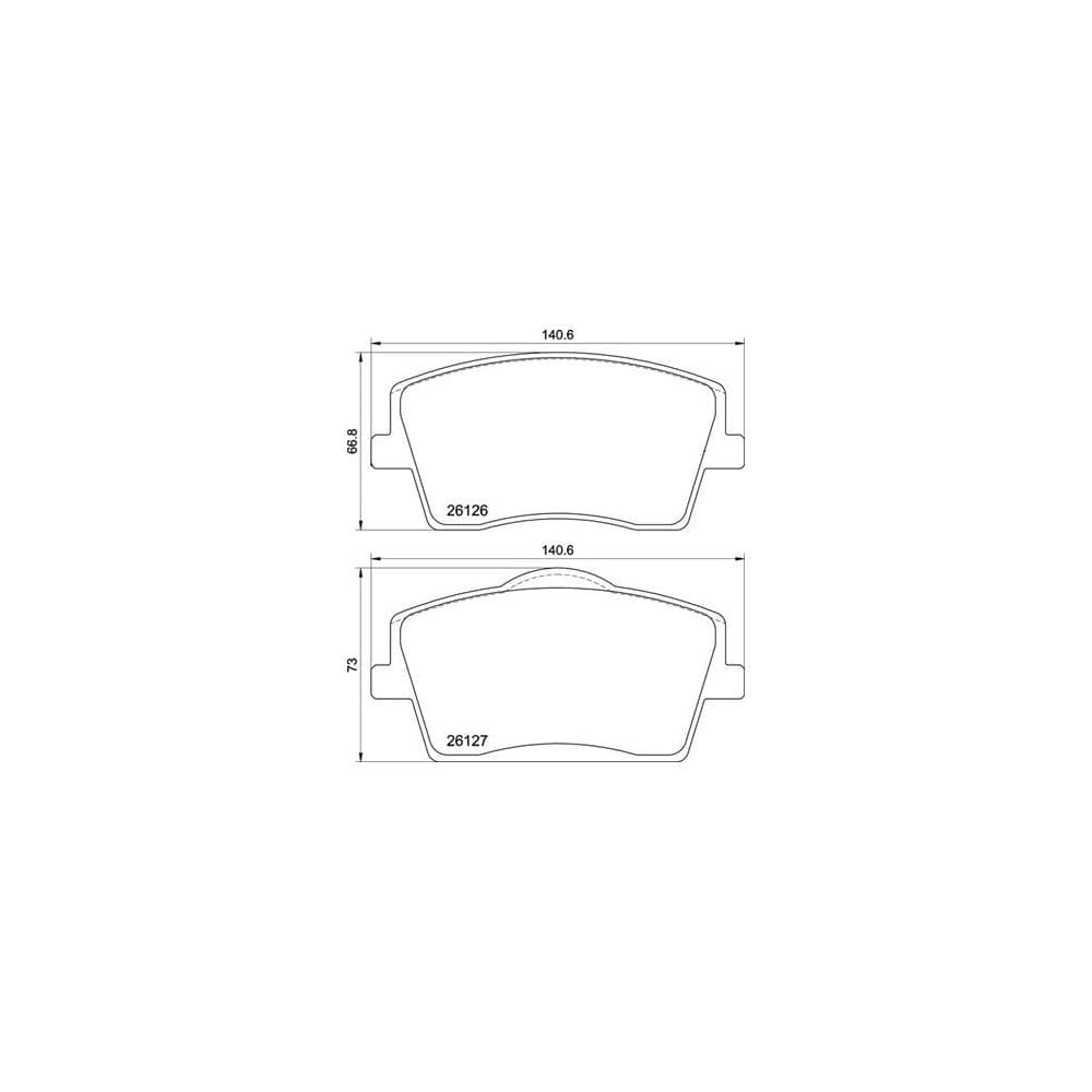 Set placute frana disc BREMBO P 86 031