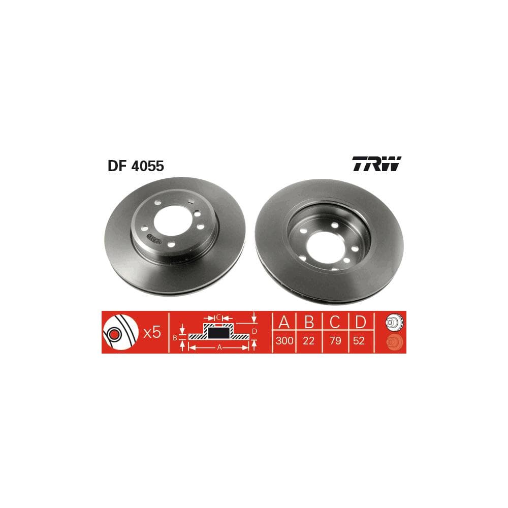 Disc frana TRW DF4055