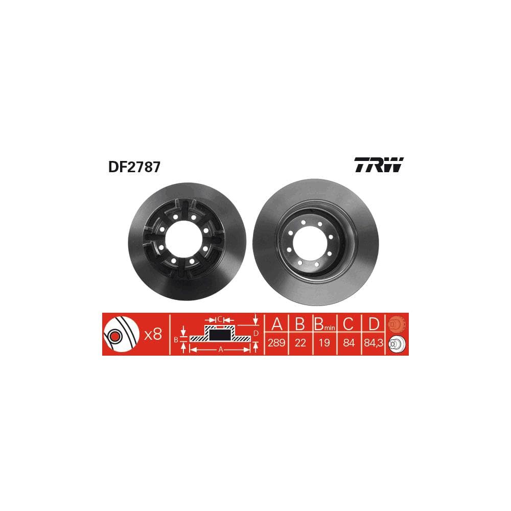 Disc frana TRW DF2787