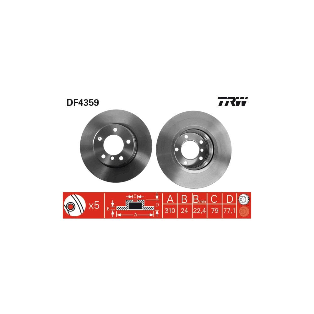 Disc frana TRW DF4359
