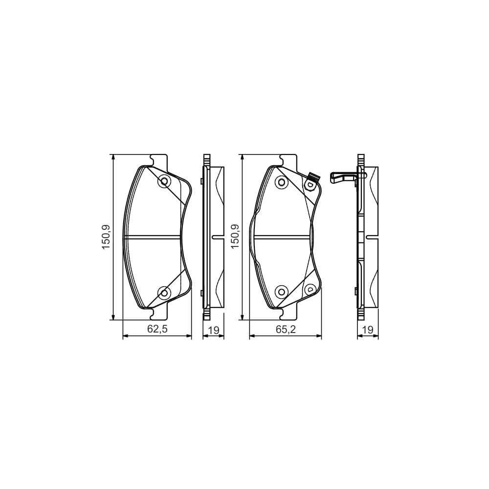Set placute frana disc BOSCH 0 986 495 106
