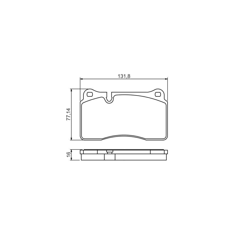 Set placute frana disc BOSCH 0 986 494 207