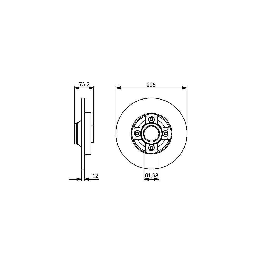 Disc frana BOSCH 0 986 479 383