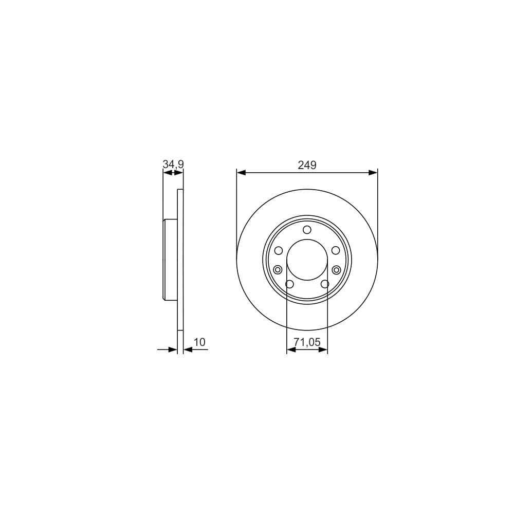 Disc frana BOSCH 0 986 479 C23