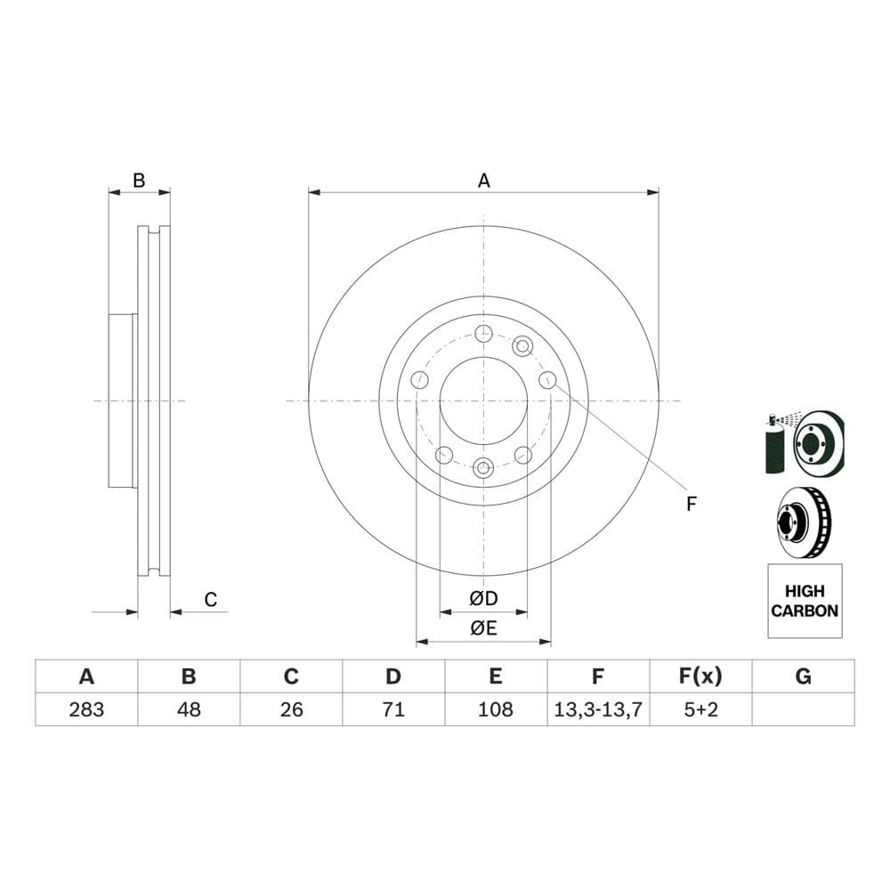 Disc frana BOSCH 0 986 479 193