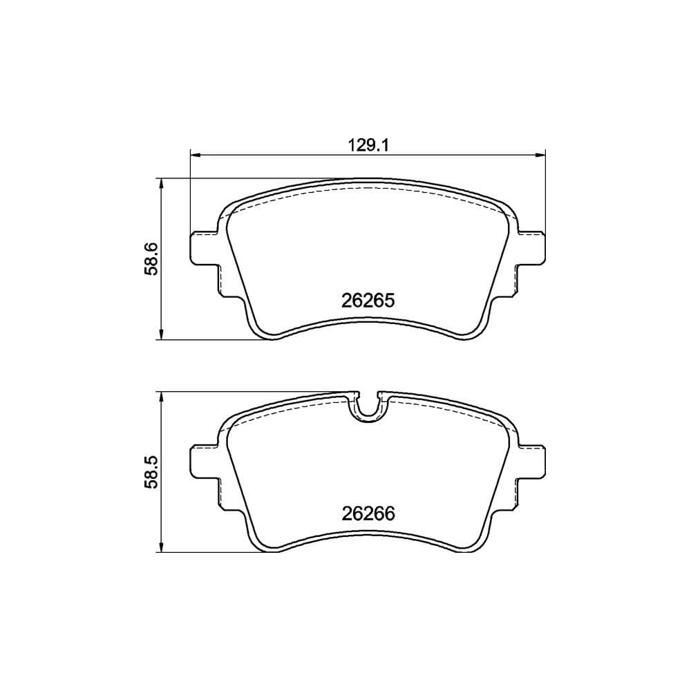 Set placute frana disc BREMBO P 85 185