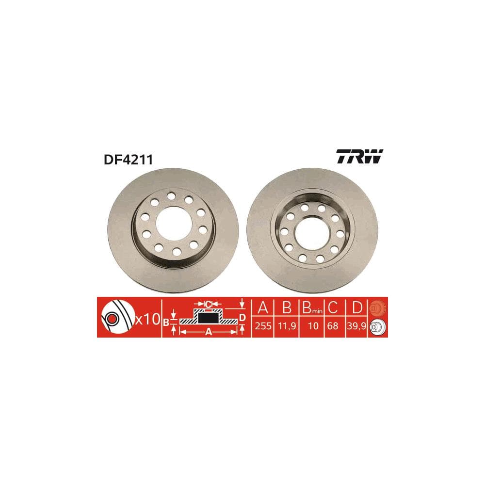 Disc frana TRW DF4211