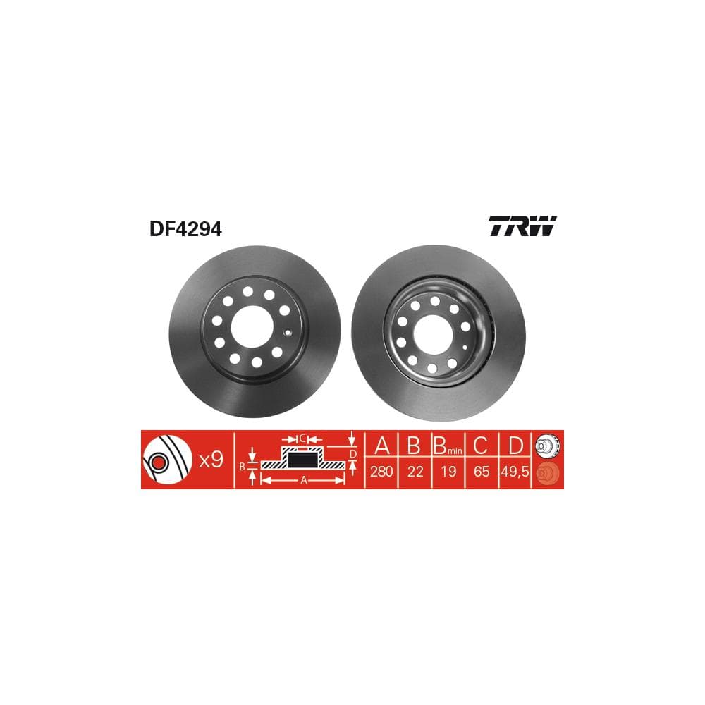 Disc frana TRW DF4294