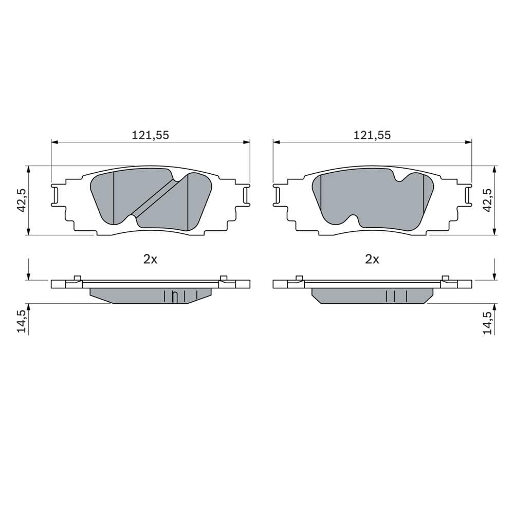 Set placute frana disc BOSCH 0 986 424 912