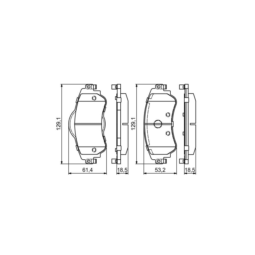 Set placute frana disc BOSCH 0 986 494 690
