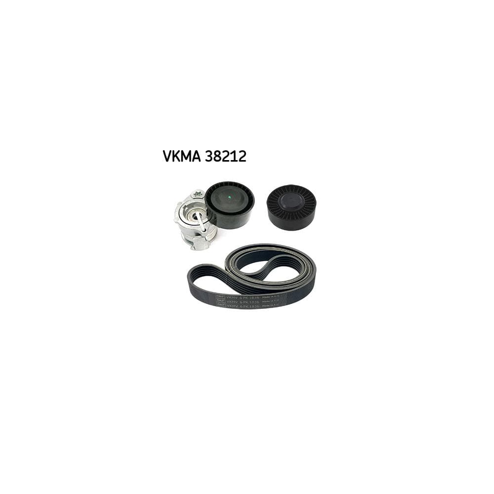 Set curea transmisie cu caneluri SKF VKMA 38212