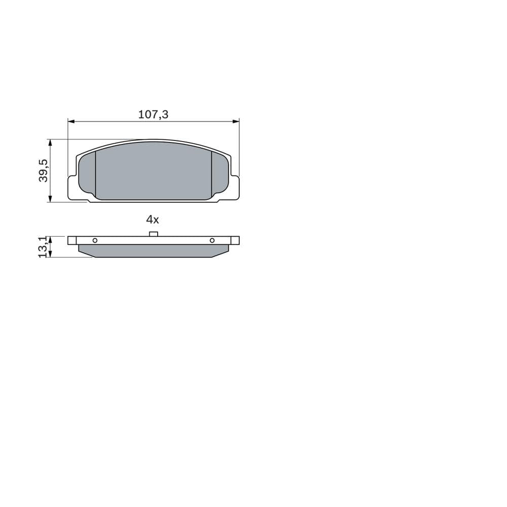 Set placute frana disc BOSCH 0 986 424 817