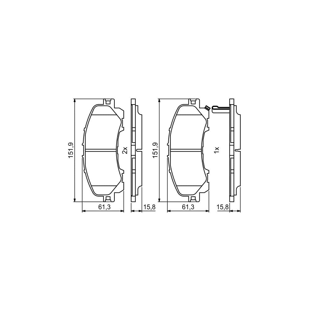 Set placute frana disc BOSCH 0 986 494 821