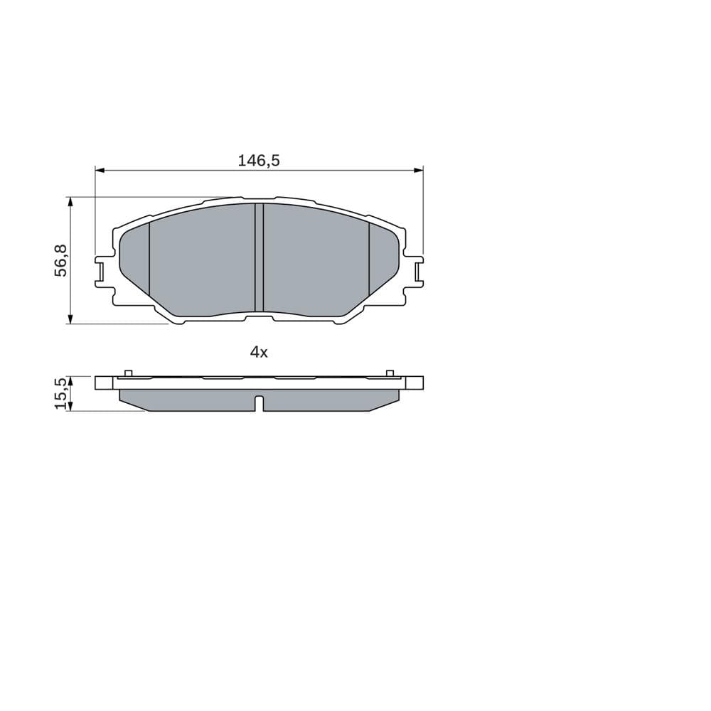 Set placute frana disc BOSCH 0 986 494 174