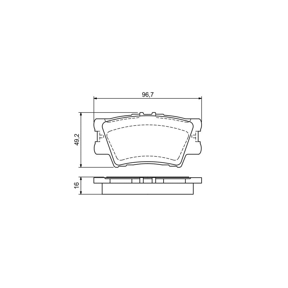 Set placute frana disc BOSCH 0 986 494 154