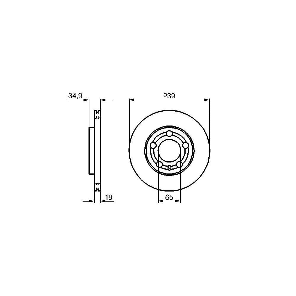 Disc frana BOSCH 0 986 479 036