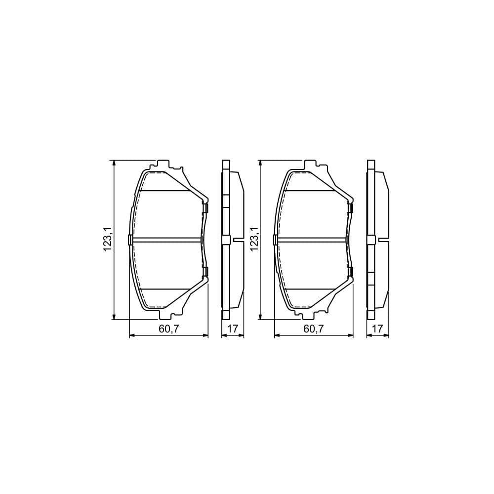 Set placute frana disc BOSCH 0 986 424 719