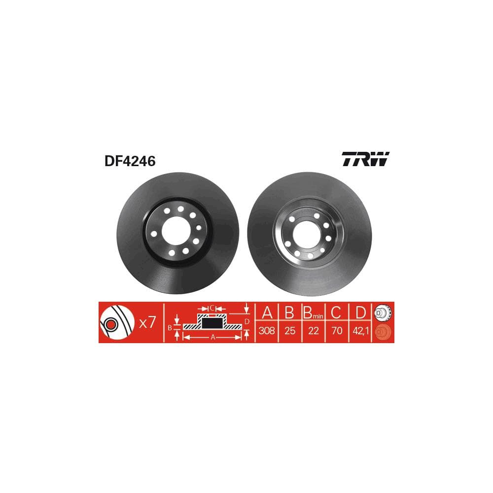 Disc frana TRW DF4246
