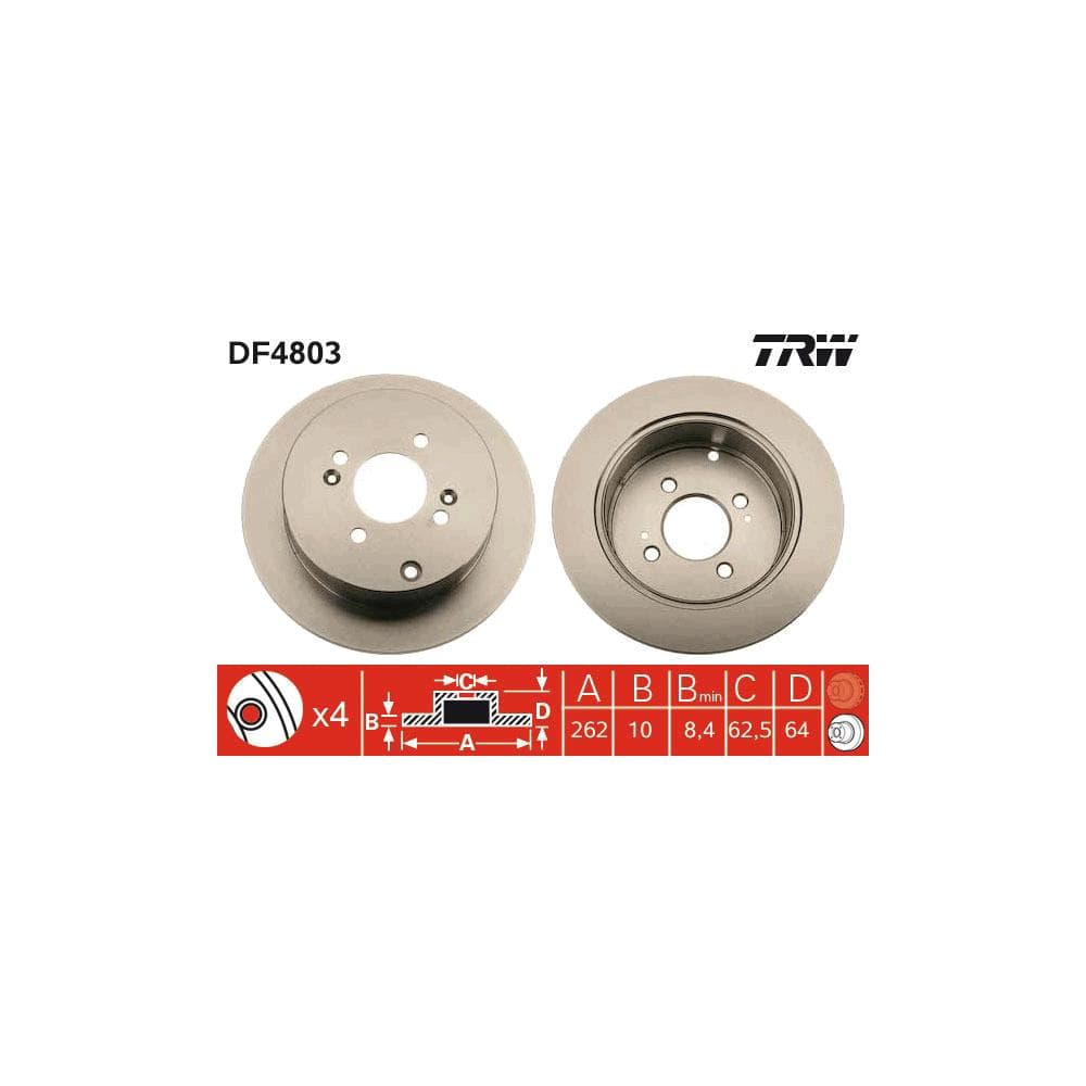 Disc frana TRW DF4803