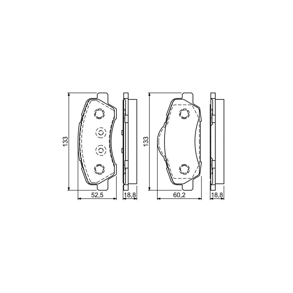 Set placute frana disc BOSCH 0 986 494 713