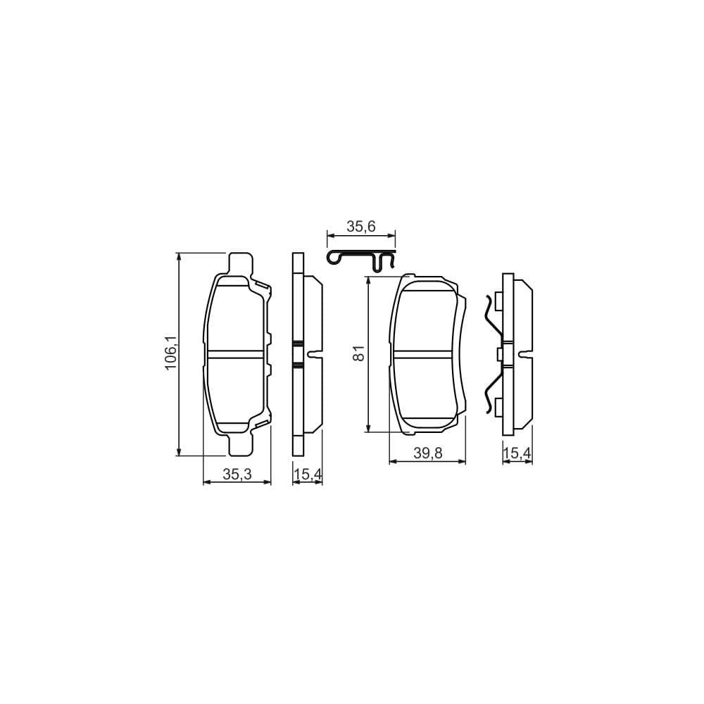 Set placute frana disc BOSCH 0 986 494 502