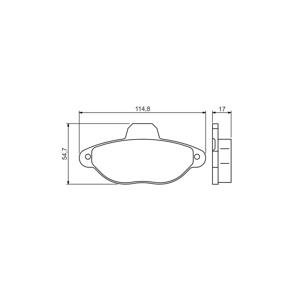 Set placute frana disc BOSCH 0 986 495 255