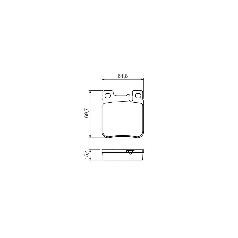 Set placute frana disc BOSCH 0 986 460 965