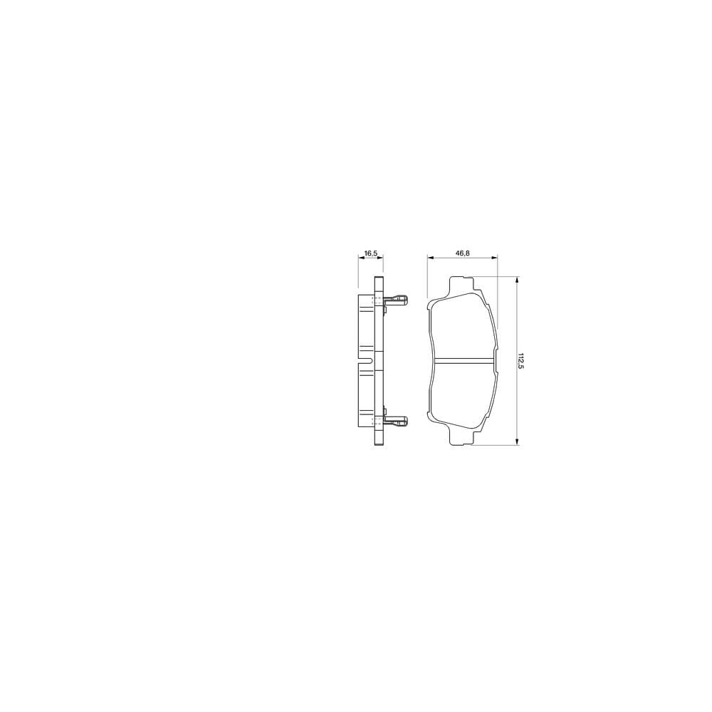 Set placute frana disc BOSCH 0 986 424 535