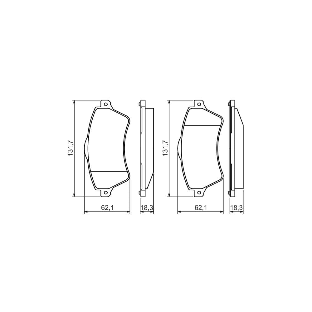 Set placute frana disc BOSCH 0 986 424 721