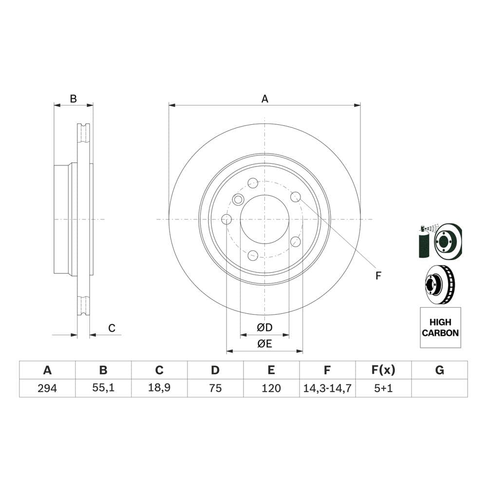 Disc frana BOSCH 0 986 478 570