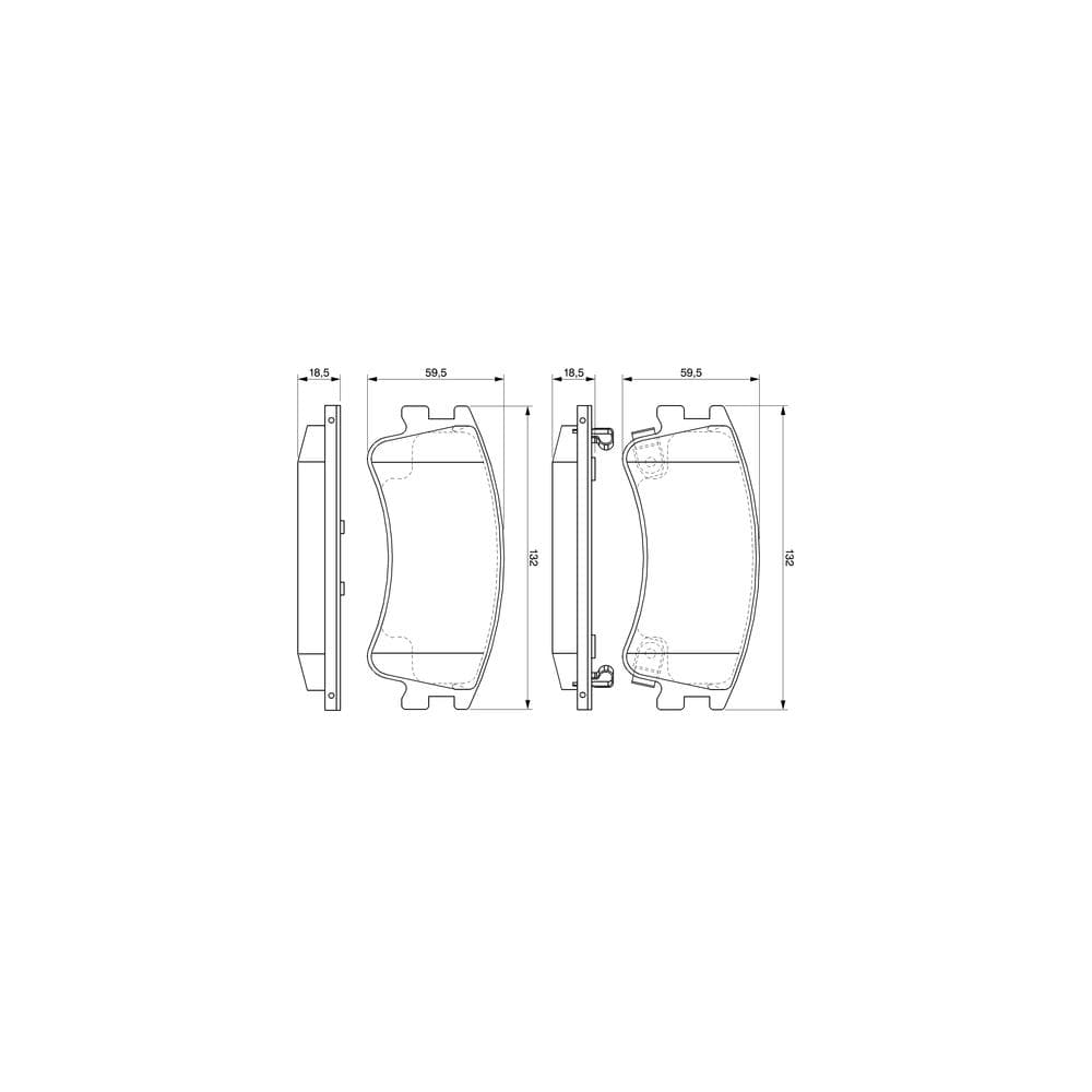 Set placute frana disc BOSCH 0 986 494 079