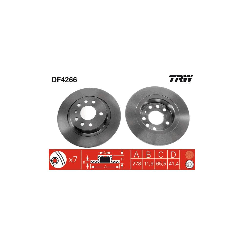 Disc frana TRW DF4266
