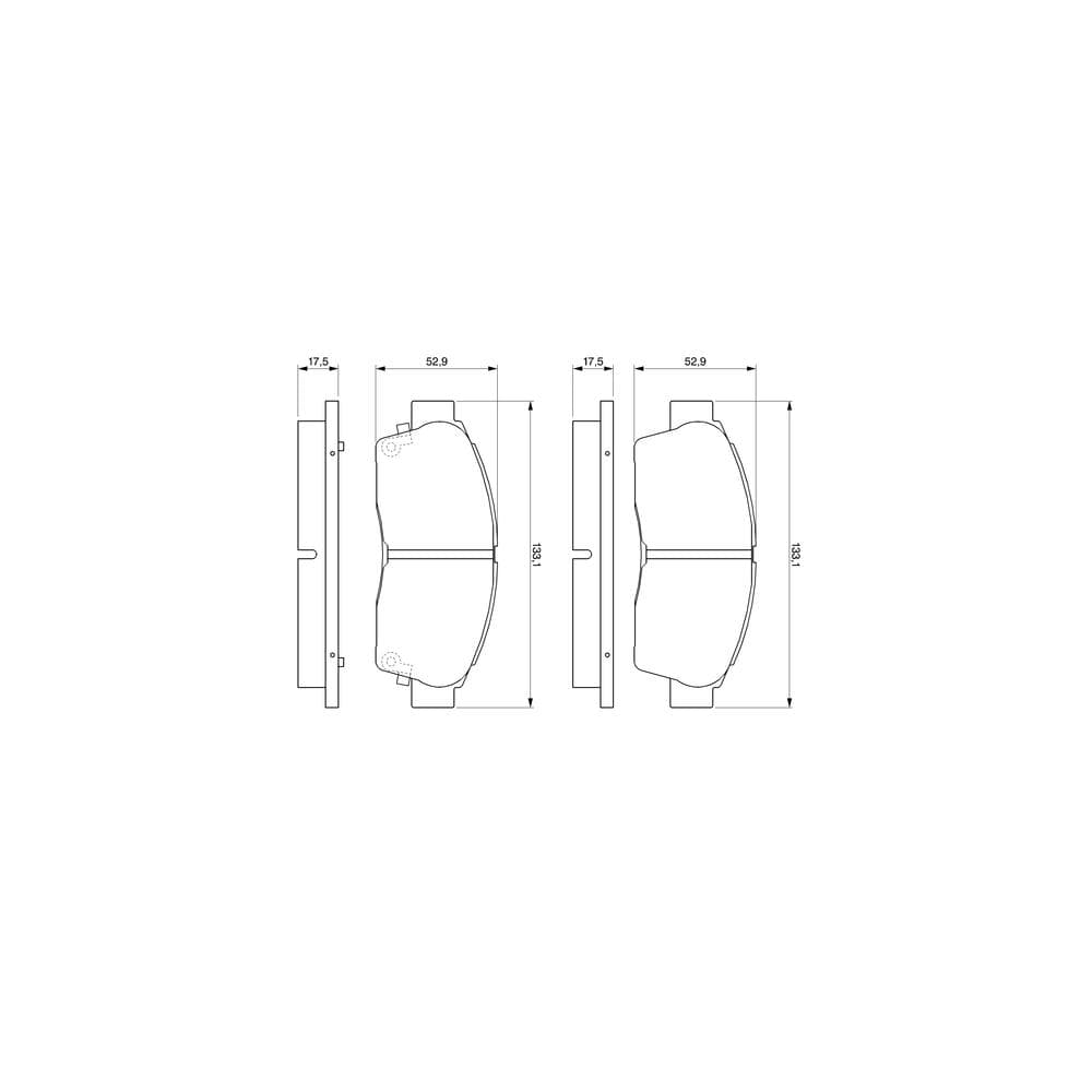 Set placute frana disc BOSCH 0 986 461 123