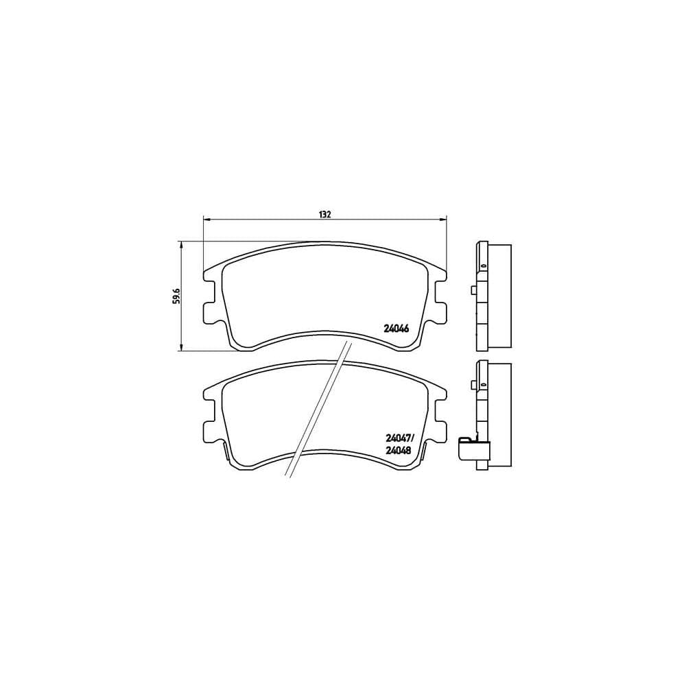 Set placute frana disc BREMBO P 49 032