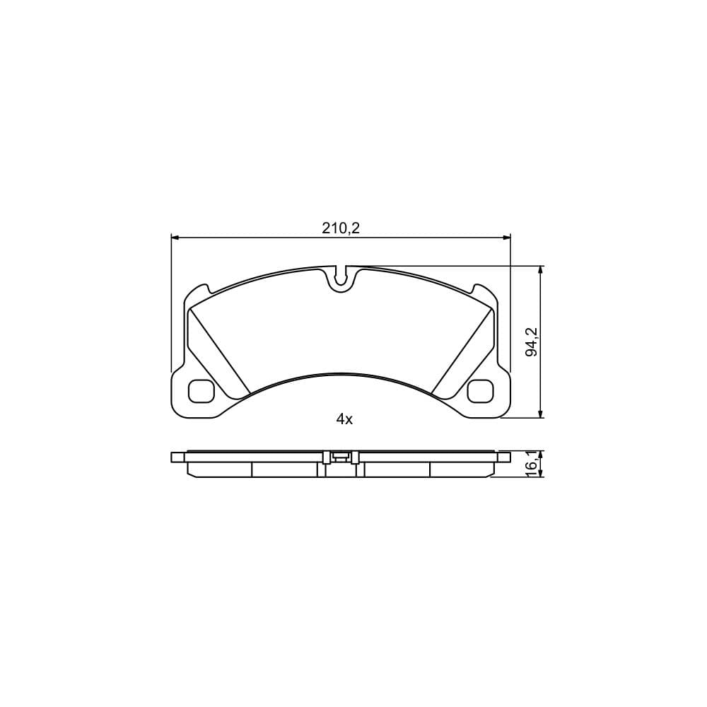 Set placute frana disc BOSCH 0 986 494 757
