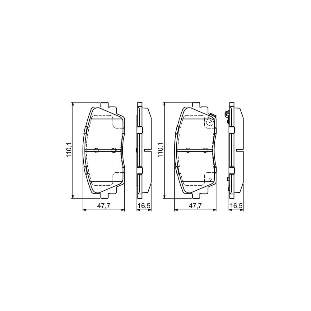 Set placute frana disc BOSCH 0 986 494 688