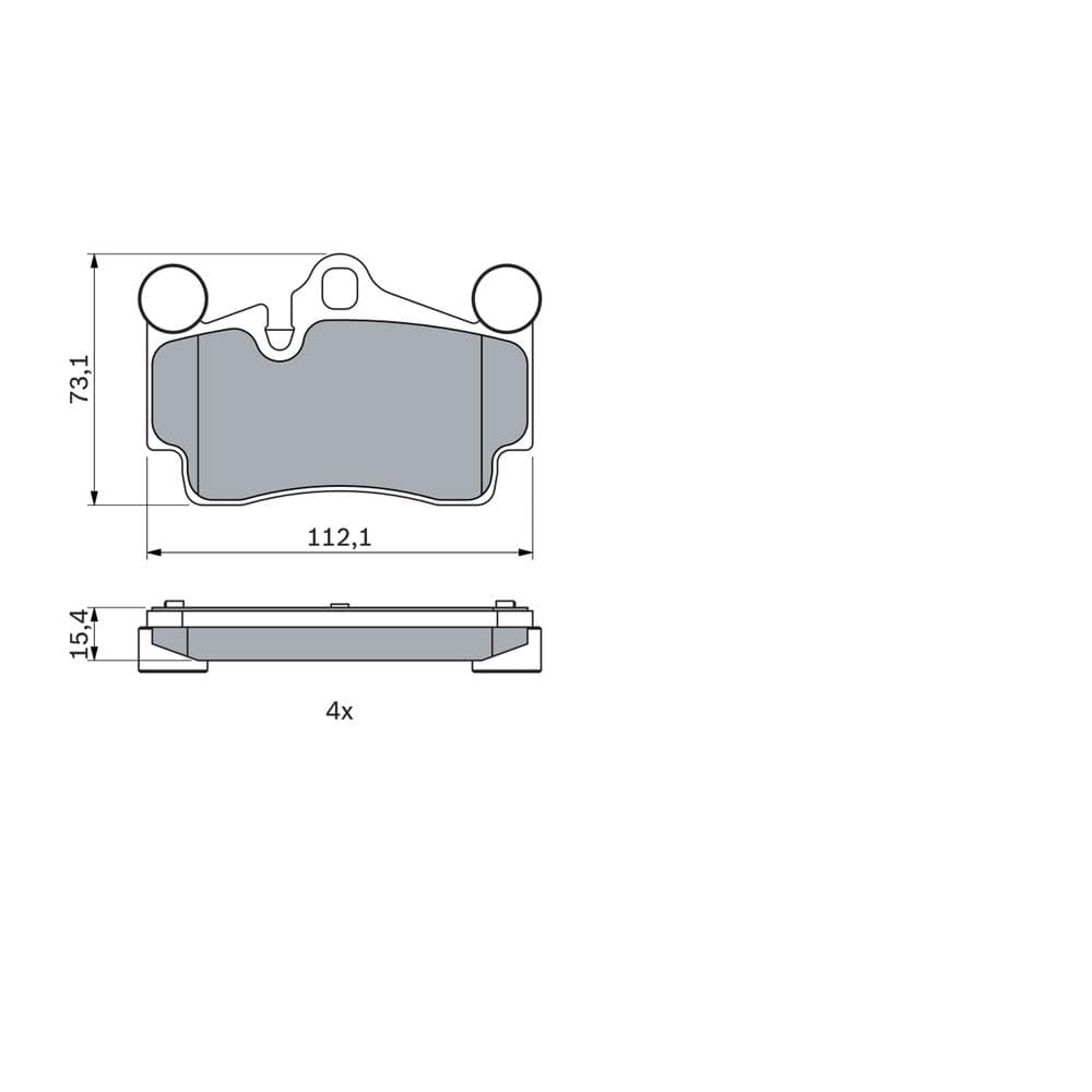 Set placute frana disc BOSCH 0 986 424 741