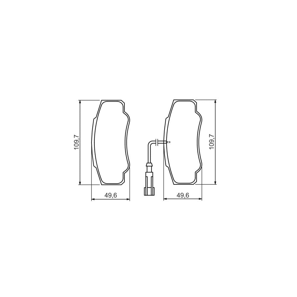 Set placute frana disc BOSCH 0 986 494 391