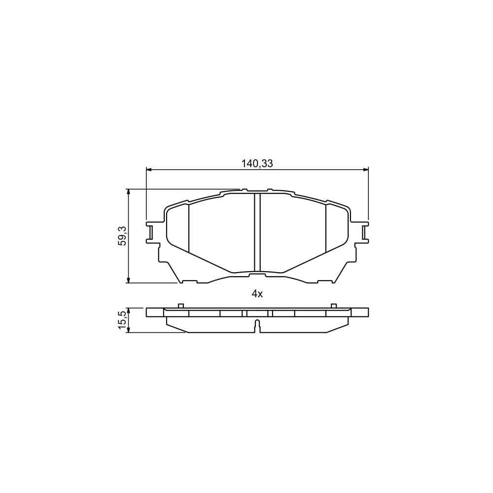 Set placute frana disc BOSCH 0 986 494 793