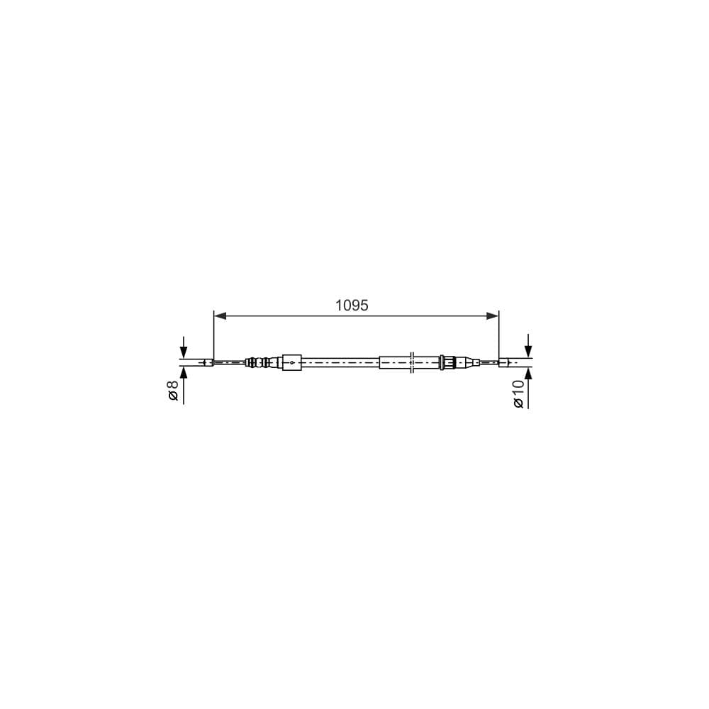 Cablu, frana de parcare BOSCH 1 987 477 660