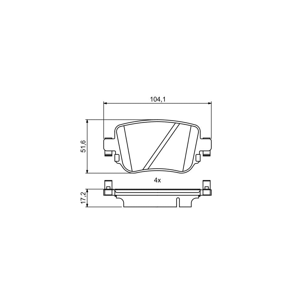 Set placute frana disc BOSCH 0 986 494 797